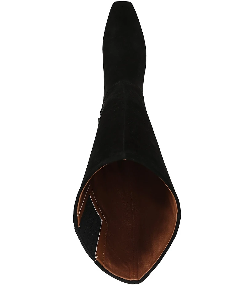 Franco Sarto Timmy Suede Kitten Heel Tall Boots