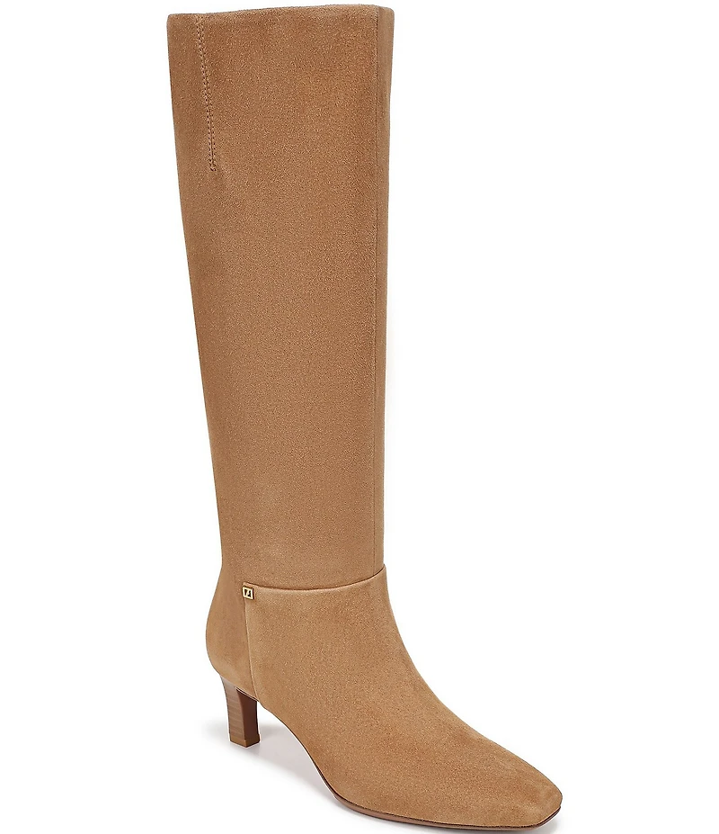 Franco Sarto Timmy Suede Kitten Heel Tall Boots