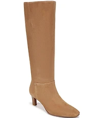 Franco Sarto Timmy Suede Kitten Heel Tall Boots