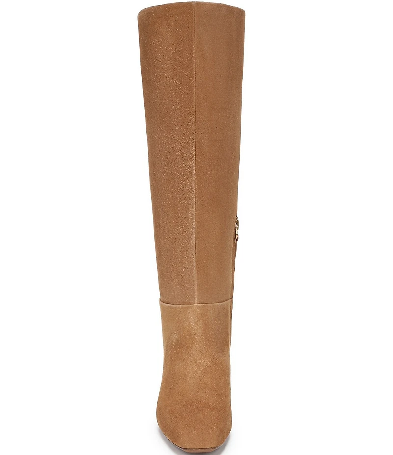 Franco Sarto Timmy Suede Kitten Heel Tall Boots