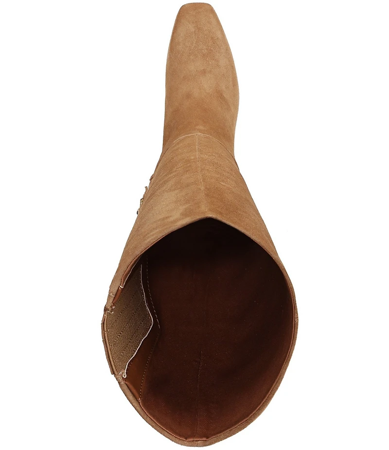 Franco Sarto Timmy Suede Kitten Heel Tall Boots