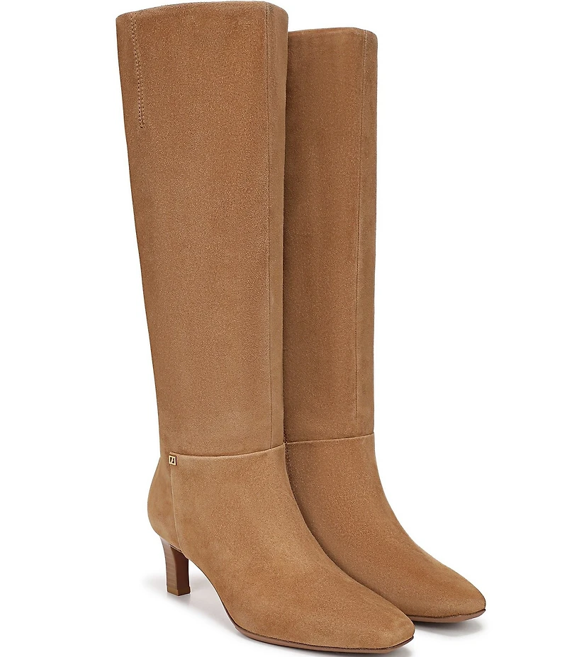 Franco Sarto Timmy Suede Kitten Heel Tall Boots