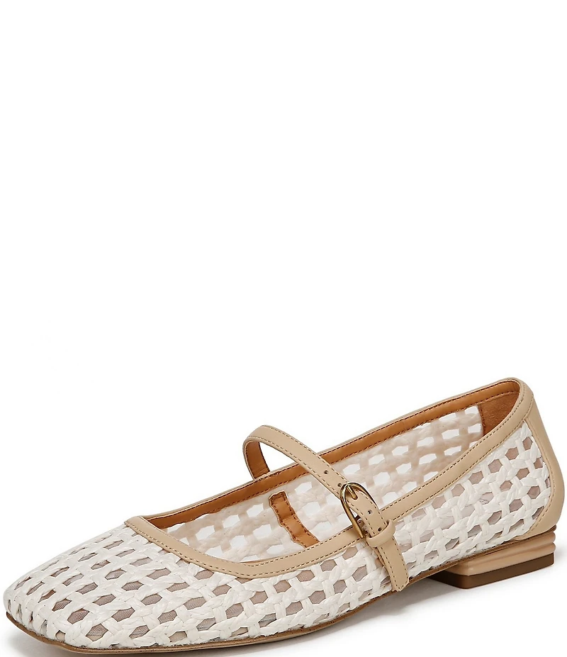 Franco Sarto Tinsley 2 Woven Square Toe Mary Jane Flats