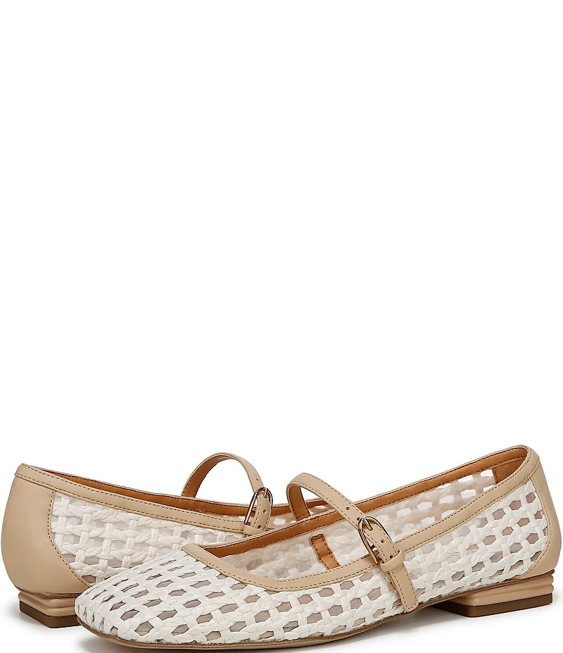 Franco Sarto Tinsley 2 Woven Square Toe Mary Jane Flats