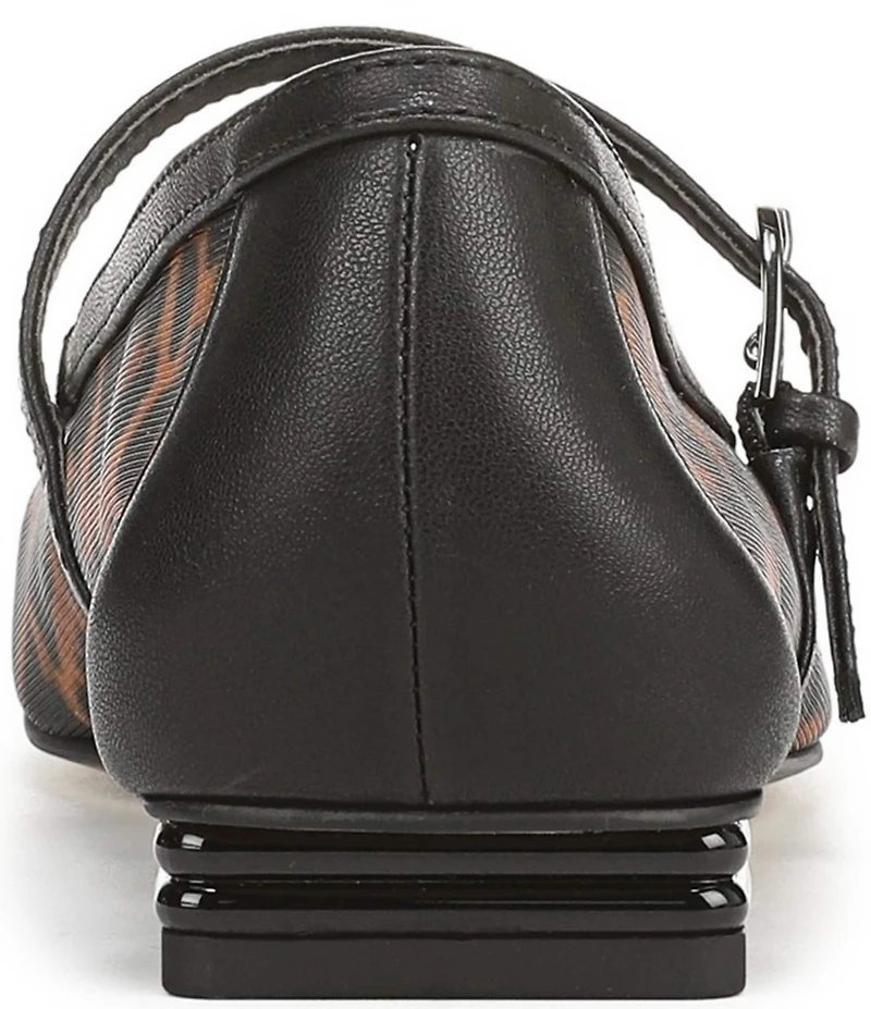 Franco Sarto Tinsley 7 Leopard Print Mesh Square Toe Mary Jane Flats