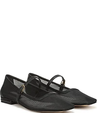Franco Sarto Tinsley 7 Mesh Square Toe Mary Jane Flats