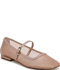 Franco Sarto Tinsley 7 Mesh Square Toe Mary Jane Flats