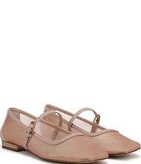 Franco Sarto Tinsley 7 Mesh Square Toe Mary Jane Flats