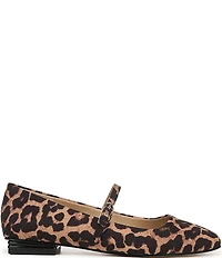 Franco Sarto Tinsley Leopard Print Mary Jane Ballet Flats