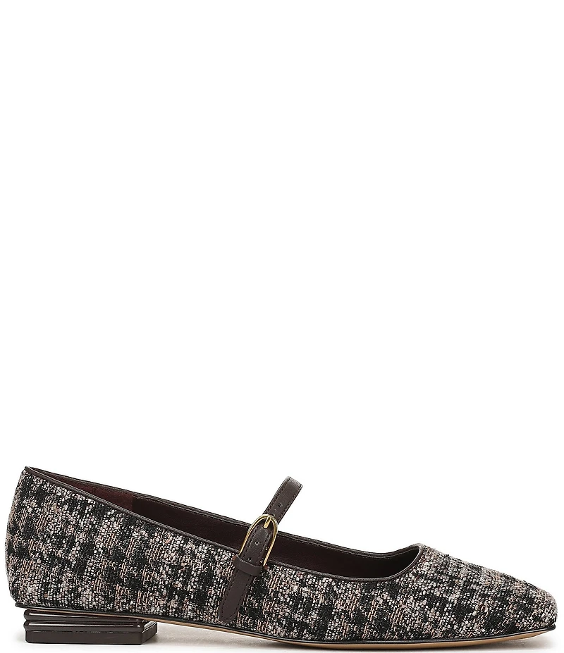 Franco Sarto Tinsley Plaid Square Toe Mary Jane Flats