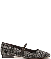 Franco Sarto Tinsley Plaid Square Toe Mary Jane Flats