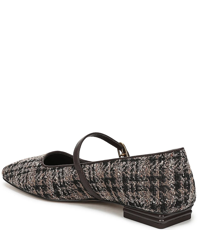 Franco Sarto Tinsley Plaid Square Toe Mary Jane Flats
