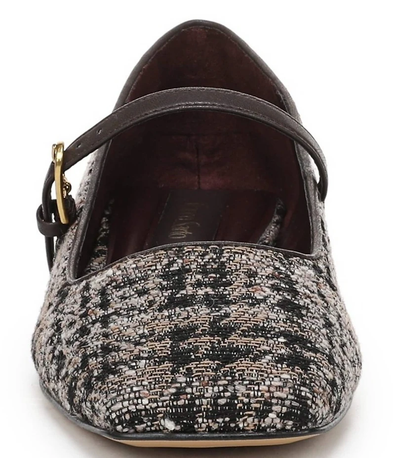 Franco Sarto Tinsley Plaid Square Toe Mary Jane Flats
