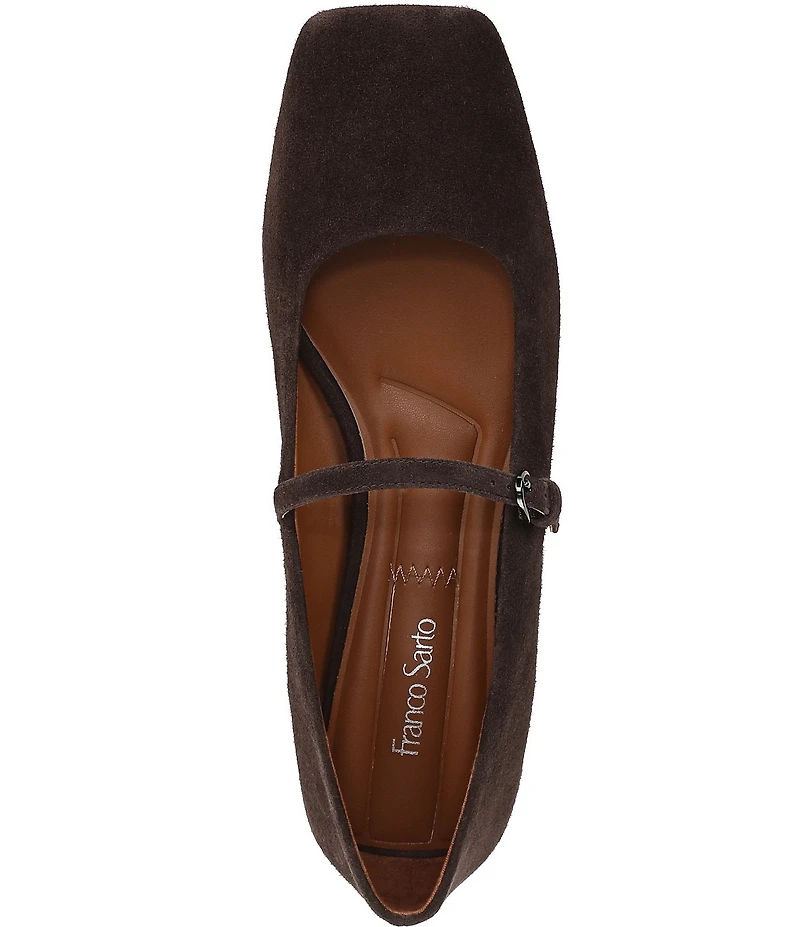 Franco Sarto Tinsley Suede Mary Jane Flats