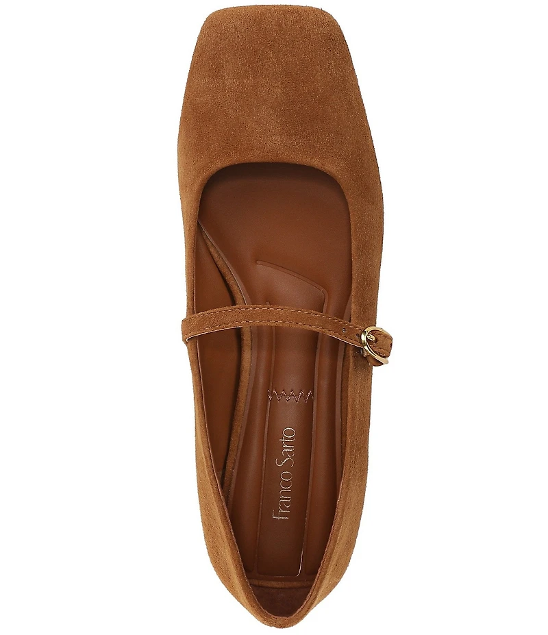 Franco Sarto Tinsley Suede Mary Jane Flats