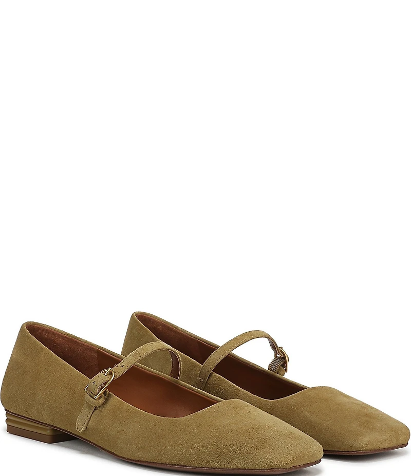 Franco Sarto Tinsley Suede Mary Jane Flats