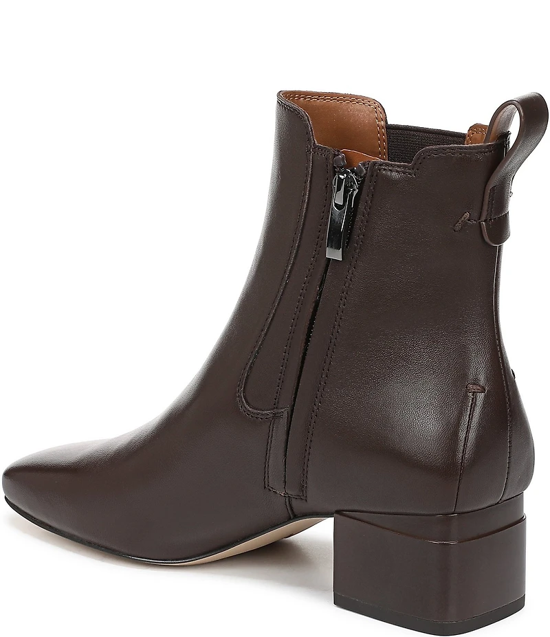 Franco Sarto Waxton Leather Square Toe Chelsea Booties