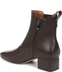 Franco Sarto Waxton Leather Square Toe Chelsea Booties
