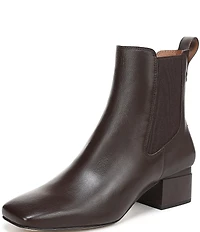 Franco Sarto Waxton Leather Square Toe Chelsea Booties