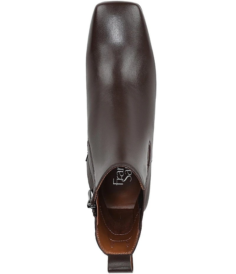 Franco Sarto Waxton Leather Square Toe Chelsea Booties