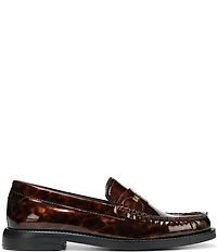 Franco Sarto Yulisa Patent Tortoise Print Loafers