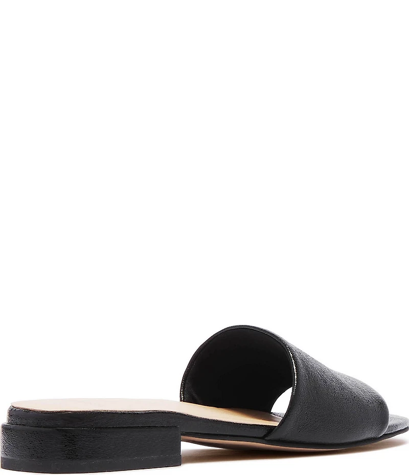 FRANKIE4 Aniston Textured Leather Slide Sandals