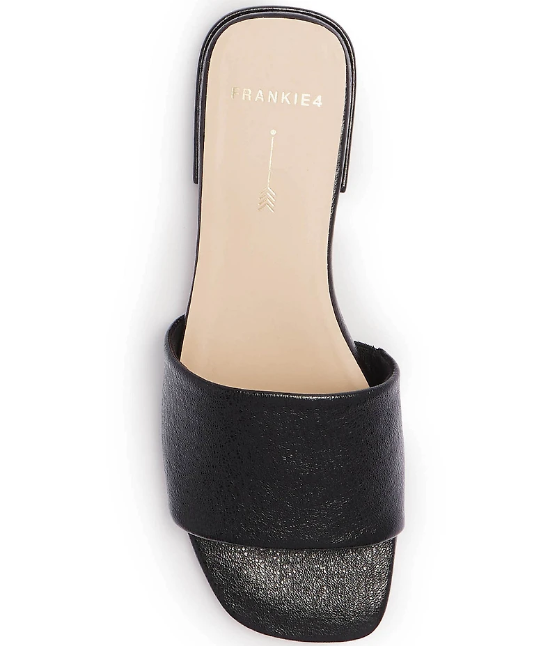 FRANKIE4 Aniston Textured Leather Slide Sandals