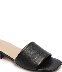 FRANKIE4 Aniston Textured Leather Slide Sandals