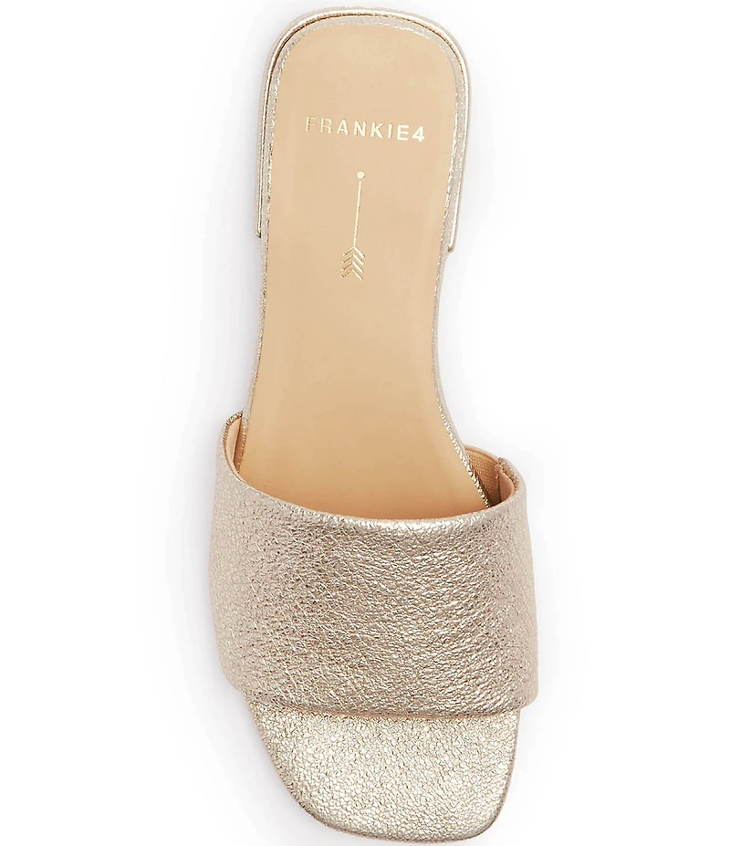 FRANKIE4 Aniston Textured Leather Slide Sandals