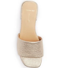 FRANKIE4 Aniston Textured Leather Slide Sandals