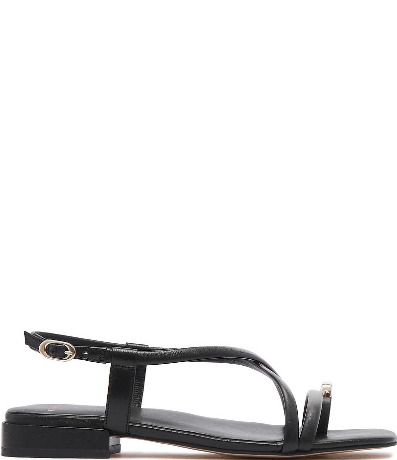 FRANKIE4 Anya Leather Hardware Toe Ring Sandals