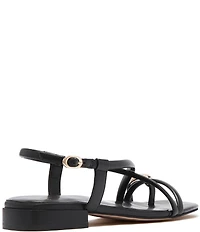 FRANKIE4 Anya Leather Hardware Toe Ring Sandals