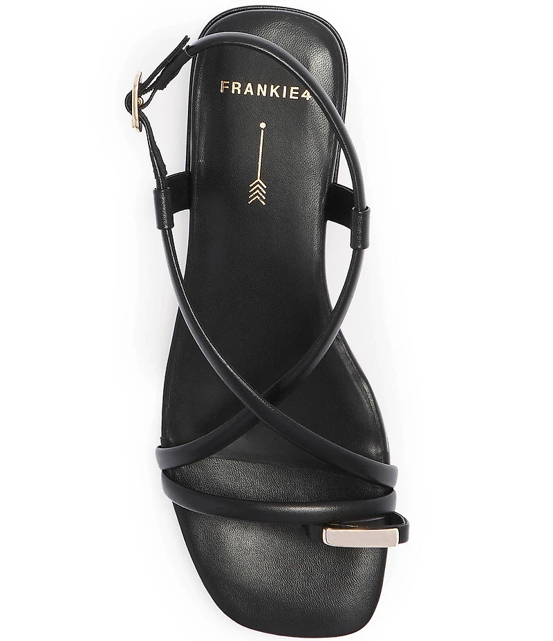 FRANKIE4 Anya Leather Hardware Toe Ring Sandals
