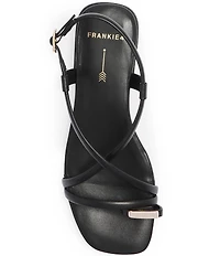 FRANKIE4 Anya Leather Hardware Toe Ring Sandals