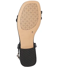 FRANKIE4 Anya Leather Hardware Toe Ring Sandals