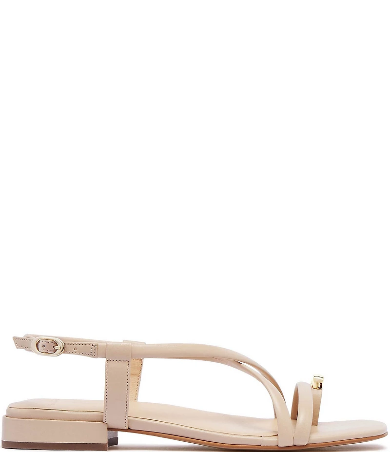 FRANKIE4 Anya Leather Hardware Toe Ring Sandals