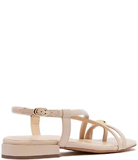 FRANKIE4 Anya Leather Hardware Toe Ring Sandals