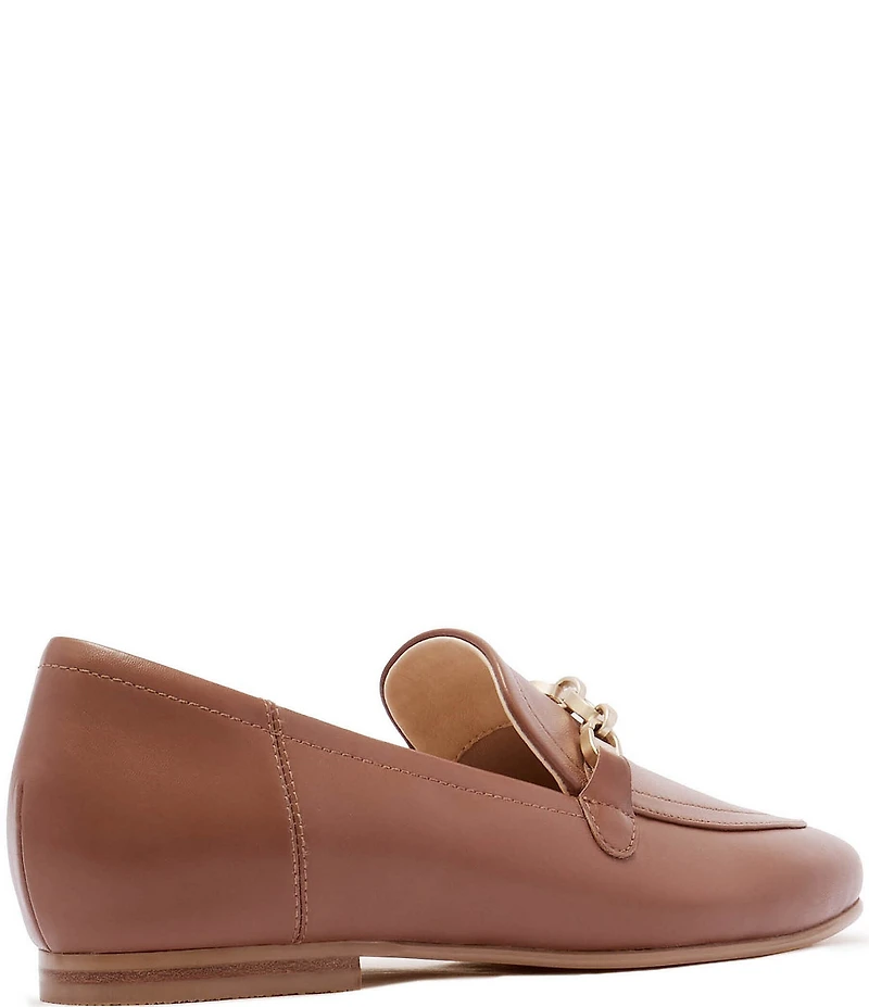 FRANKIE4 Ash II Leather Chain Detail Loafers