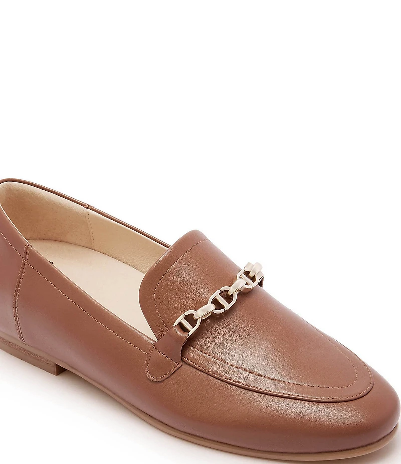 FRANKIE4 Ash II Leather Chain Detail Loafers