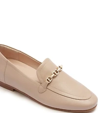 FRANKIE4 Ash II Leather Chain Detail Loafers