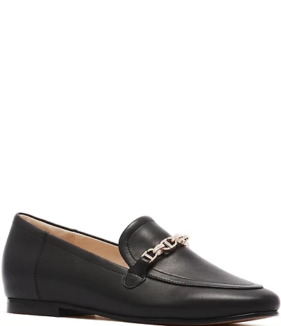 FRANKIE4 Ash II Leather Chain Detail Loafers