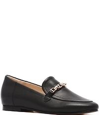 FRANKIE4 Ash II Leather Chain Detail Loafers