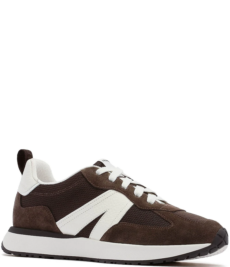 FRANKIE4 Axel II Leather and Suede Sneakers
