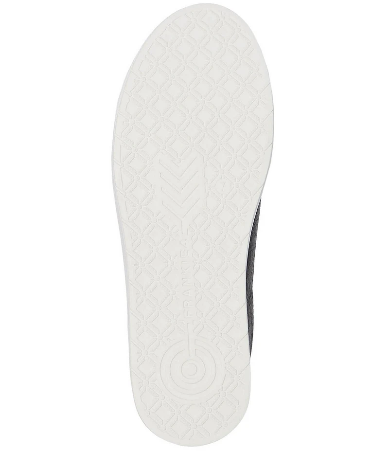 FRANKIE4 Billie II Snake Embossed Leather Zip Sneakers