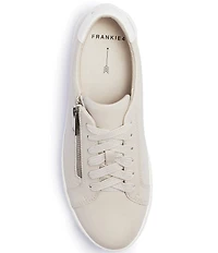 FRANKIE4 Billie II Snake Embossed Leather Zip Sneakers