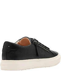 FRANKIE4 Billie Reptile Embossed Leather Zip Sneakers