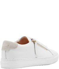 FRANKIE4 Billie Tumble Leather Zip Sneakers
