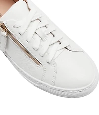 FRANKIE4 Billie Tumble Leather Zip Sneakers