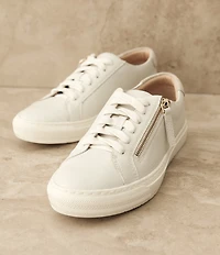 FRANKIE4 Billie Tumble Leather Zip Sneakers
