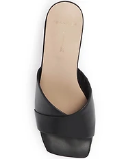 FRANKIE4 Carmen Leather Wedge Slide Sandals